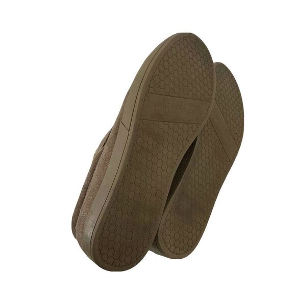 Franco Sarto Suede Faux Fur Sneakers Slip On Size 8.5 Leather Brown Casual Boho - Picture 8 of 9